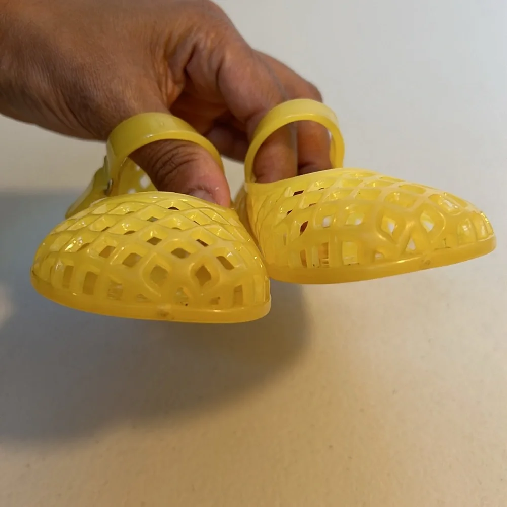 Old Navy Yellow Jelly Mary Jane Kids Shoes